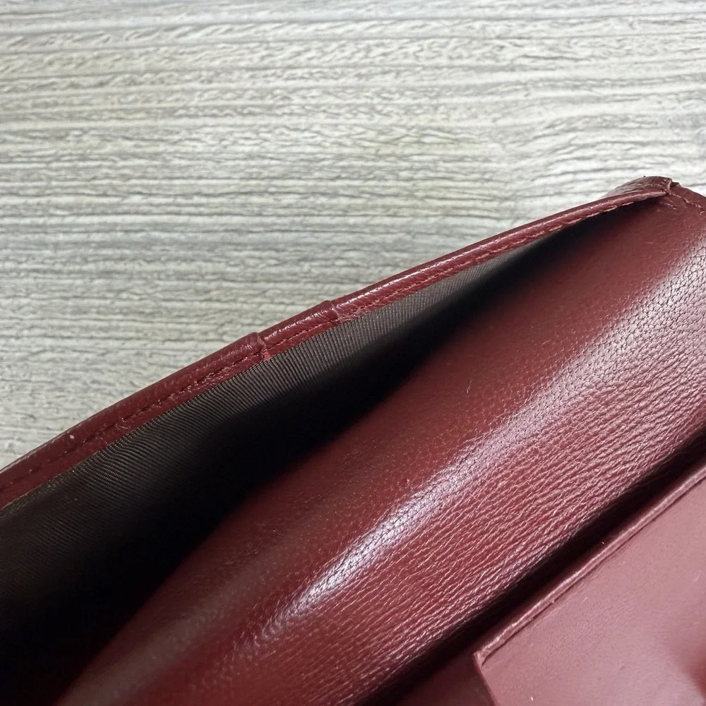 Mulberry iPhone 6 6s 7 Leather Wallet Folio Case Pink Burgundy Card Holder